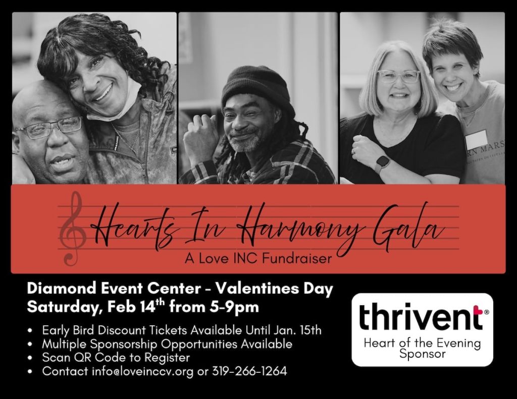 Hearts in Harmony Gala Saturday Feb 14th 5-9pm